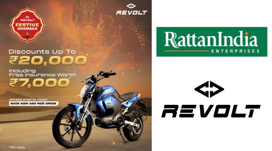 Revolt Motors Powers Festivities with 'Revolt Festive Dhamaka' - Benefits up to ₹20,000